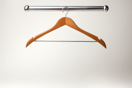 Hanger Organized Isolated On White Backgroundの素材