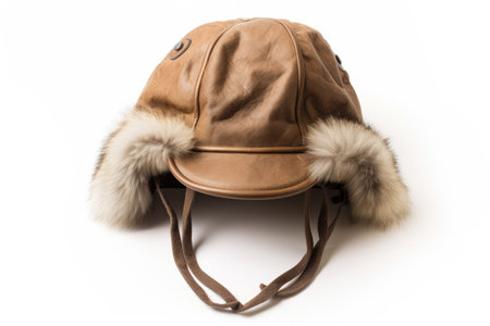 Trapper Hat Fashion Isolated On White Backgroundの素材