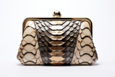 Chic Clutch Isolated On White Backgroundの素材