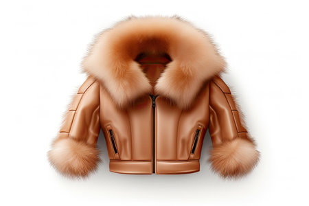 Trimmed Jacket Extravaganza Isolated On White Backgroundの素材