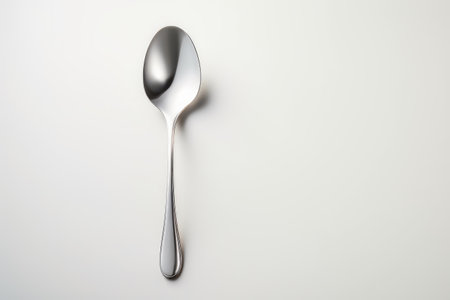 Elegance of a Spoon Isolated On White Backgroundの素材