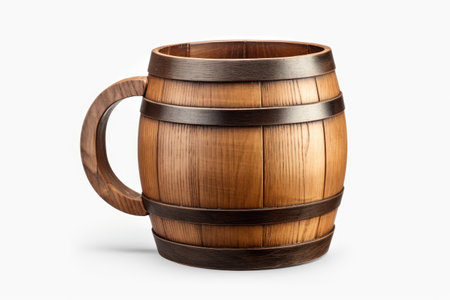 the Barrel Mug Isolated On White Backgroundの素材