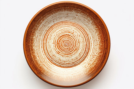 Dining Ceramic Dinner Plate Isolated On White Backgroundの素材