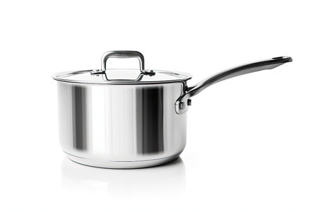 The Induction Saucepan Advantage Isolated On White Backgroundの素材