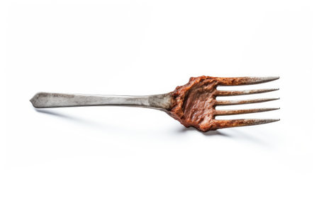 the Meat Fork Isolated On White Backgroundの素材