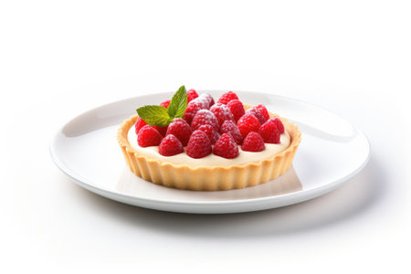 Rimmed Tart Plate Design Isolated On White Backgroundの素材