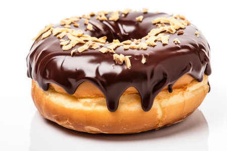 The Creamy Boston Isolated On White Backgroundの素材