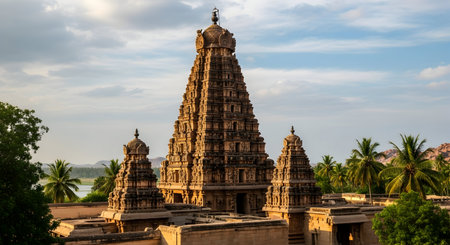 Hindu temple in Khajuraho, Madhya Pradesh, Indiaの素材