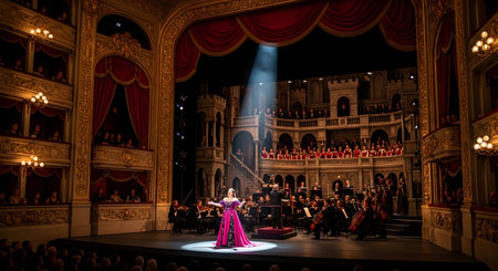 The famous Russian Drama Plum Blossom performed by members of the State Drama and Comedy Theater.の素材