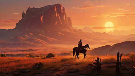Red Dead Redemption 2 western theme wallpaper backgroundの素材