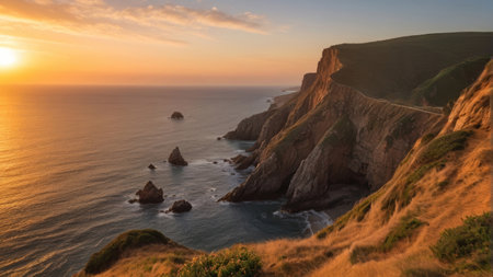 sunset on the Coast Mountains wallpaperの素材