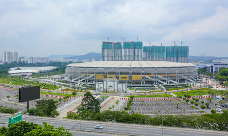 National Stadium Bukit Jalil, Kuala Lumpur Malaysia. KL Sports City.のeditorial素材