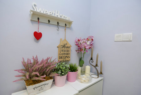 KUALA LUMPUR, MALAYSIA - MARCH 30, 2017 : Beautiful decoration home interior.のeditorial素材