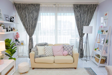 KUALA LUMPUR, MALAYSIA - MARCH 30, 2017 : Beautiful decoration home interior.のeditorial素材