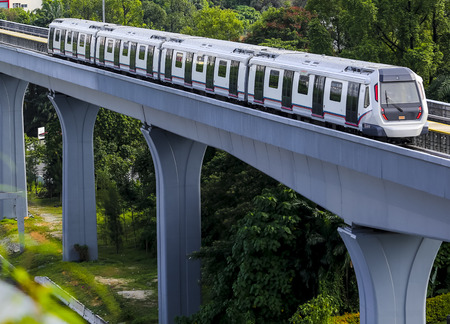 Malaysia MRT (Mass Rapid Transit) train, a transportation for future generation. MRT also bring...