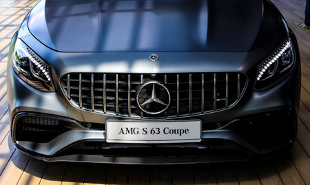 KUALA LUMPUR, MALAYSIA - AUGUST 24, 2018 :  Mercedes-Benz AMG S63 Coupe. Dream Car Collection.