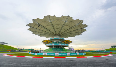 SEPANG, MALAYSIA -  SEPTEMBER 28, 2017 : Sepang International Circuit (SIC) Malaysia. Venue for the Formula One (F1) Malaysian Grand Prix, Motorcycle Grand Prix MotoGP & other major motorsport events.のeditorial素材