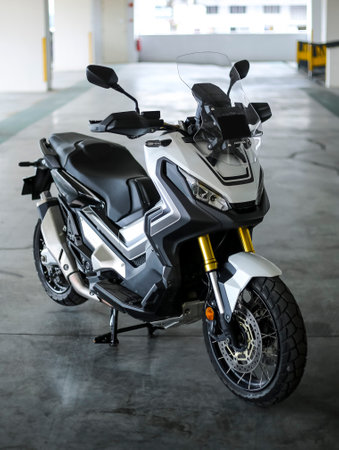 KUALA LUMPUR, MALAYSIA - NOVEMBER 15, 2018 : Honda X-ADV 745cc Adventure Scooter / Crossover Adventure Bike.のeditorial素材