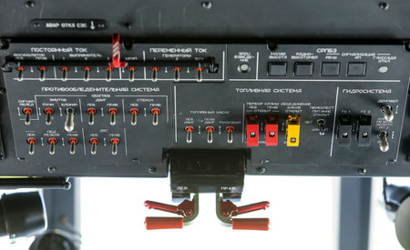 SEPANG, MALAYSIA - DECEMBER 03, 2018 : Interior of Russian Helicopter, Mi-171A2 is an advanced medium multirole helicopter.のeditorial素材