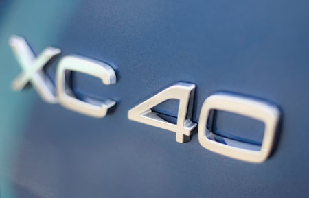 KUALA LUMPUR, MALAYSIA - MARCH 22, 2019 : Volvo XC40, compact Sport Utility Vehicle (SUV).