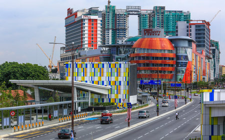 KUALA LUMPUR, MALAYSIA : AUGUST 01, 2017 : Mass Rapid Transit (MRT) Maluri station. MRT alleviate...