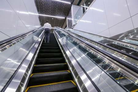 KUALA LUMPUR, MALAYSIA : AUGUST 01, 2017 : Tun Razak Exchange MRT station. Mass Rapid Transit (MRT)...