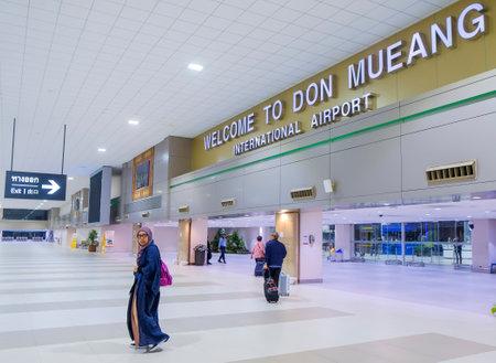 BANGKOK THAILAND - APRIL 07, 2017 :  Don Mueang International Airport, Thailand.のeditorial素材
