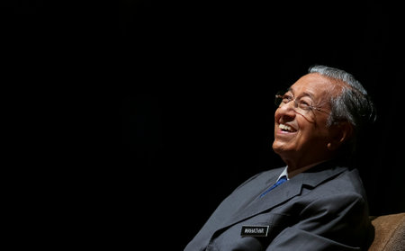 KUALA LUMPUR, MALAYSIA - APRIL 04, 2019 : Malaysia's Prime Minister, Mahathir Mohamad. Malaysian politician serving as the Prime Minister of Malaysia for the second time at age 93 years.のeditorial素材