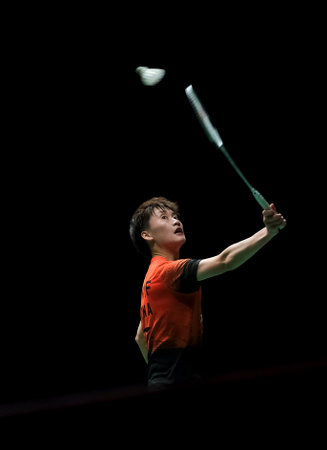 KUALA LUMPUR, MALAYSIA - JANUARY 12, 2020 : Chen Yu Fei of China in action during women's singles badminton tournament, Perodua Malaysia Masters 2020 at the Axiata Arena.のeditorial素材