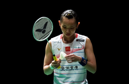 KUALA LUMPUR, MALAYSIA - JANUARY 12, 2020 : Tai Tzu Ying of Chinese Taipei  (Taiwan) in action during women's singles badminton tournament, Perodua Malaysia Masters 2020 at the Axiata Arena.のeditorial素材