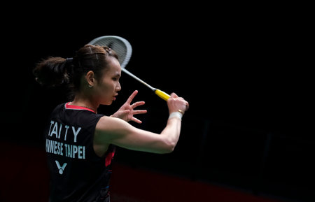 KUALA LUMPUR, MALAYSIA - JANUARY 08, 2020 : Tai Tzu Ying of Chinese Taipei  (Taiwan) in action during women's singles badminton tournament, Perodua Malaysia Masters 2020 at the Axiata Arena.のeditorial素材