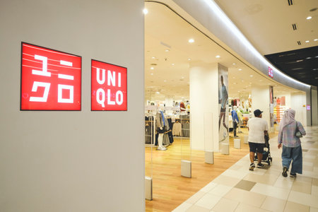 KUALA LUMPUR, MALAYSIA - MAY 29, 2022: Uniqlo store in Kuala Lumpur. Uniqlo is global Japanese fast fashion retail brand.のeditorial素材