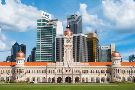 KUALA LUMPUR, MALAYSIA - FEBRUARY 10, 2026: The iconic Sultan Abdul Samad Building, one of Kuala Lumpurの写真素材