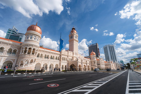 KUALA LUMPUR, MALAYSIA - FEBRUARY 10, 2026: The iconic Sultan Abdul Samad Building, one of Kuala Lumpurの写真素材