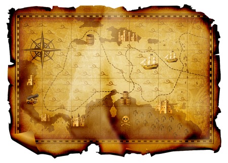 pirate mapの写真素材