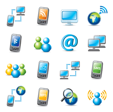 internet iconsのイラスト素材