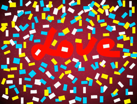 Love illustrationの写真素材