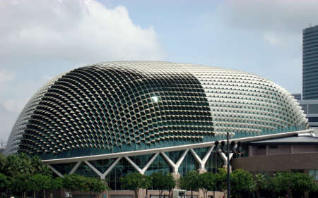 Esplanade Theater in Singaporeのeditorial素材