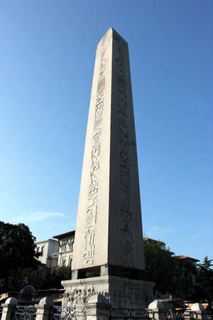 Egyptian Obelisk at Hippodrome at Sultanahmet Square, Istanbul, Turkeyのeditorial素材