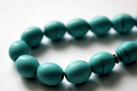 Muslim rosary beads isolated on a white backgroundの写真素材