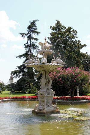 Fountain in Dolmabahce Palace, Istanbul, Turkeyのeditorial素材