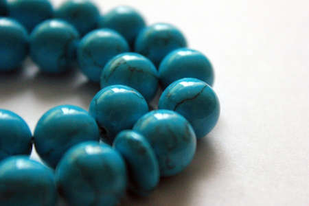 Muslim rosary beads isolated on a white backgroundの写真素材