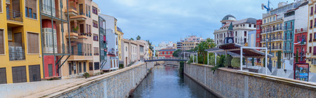 Orihuela, Spain - February 10, 2018: Panoramic of downtown Orihuelaのeditorial素材