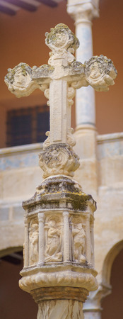 Orihuela, Spain - February 10, 2018: Cloister of the Cathedral of San Salvadorのeditorial素材