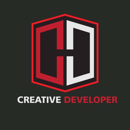 Creative Developer logo template design for business or company. It is editable.のイラスト素材
