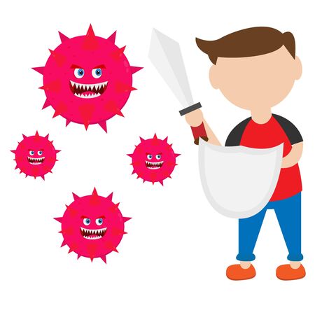 Illustration vector design of coronavirus.のイラスト素材