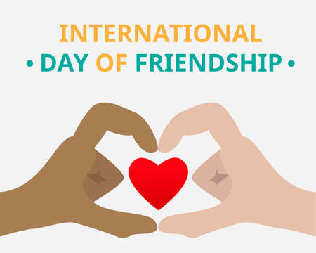 Illustration vector design of international day of friendshipのイラスト素材