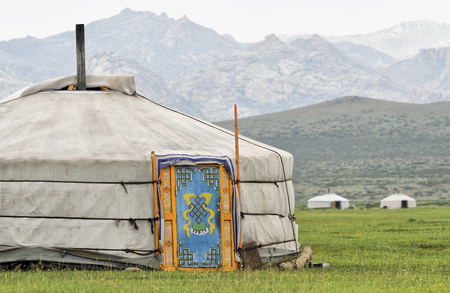 Mongolian yurtのeditorial素材