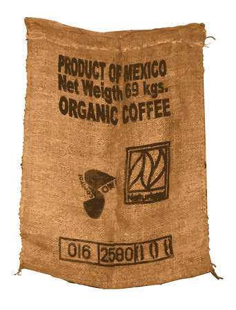 Vector Hessian Organic Mexican Coffee Sackのイラスト素材