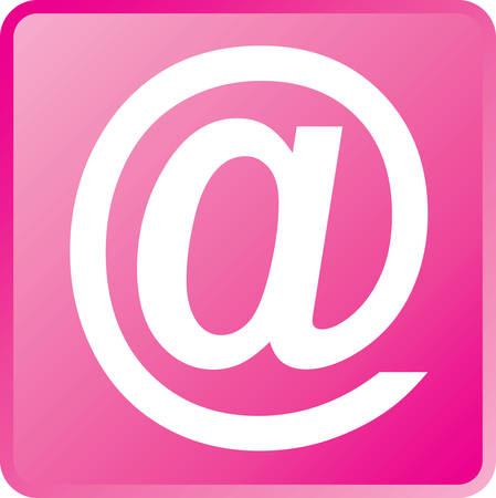 Vector Email Concept Icon-White on Magentaのイラスト素材